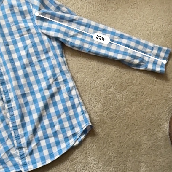 J. Crew Blue Gingham Slim Fit Size XL Casual Shirt - Picture 5 of 7